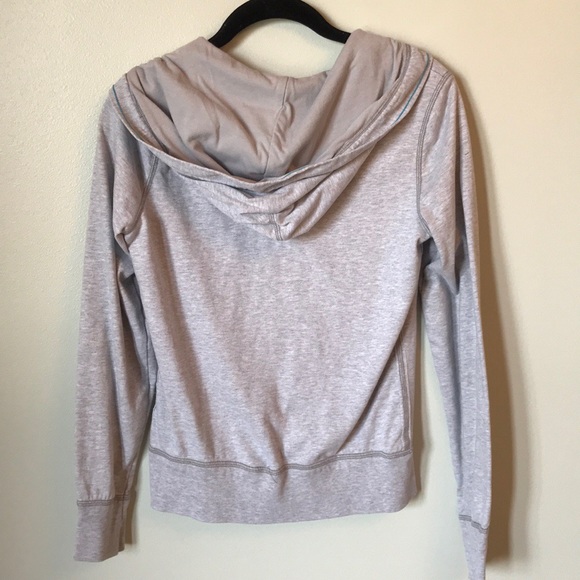 AE Lightweight Grey Zip Up Hooded Sweatshirt - Picture 2 of 5